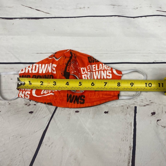 Triple Layer Cleveland Browns Cloth Face Mask - Picture 5 of 11
